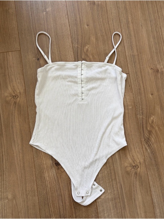 Garage Tops - Garage White Ribbed Bodysuit